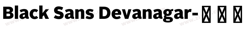 Black Sans Devanagar字体转换